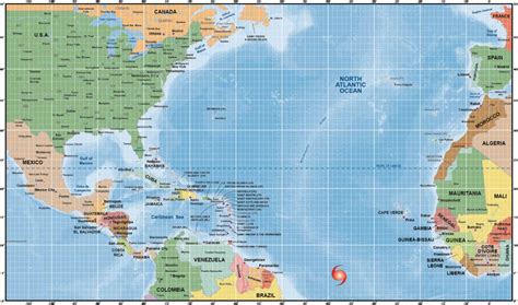 Atlantic Hurricane Tracking Map - Creative Force