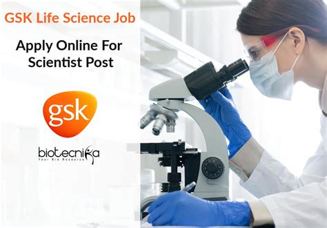 GSK Life Science Job – Apply Online For Scientist Post | Life science, Apply online, Scientist