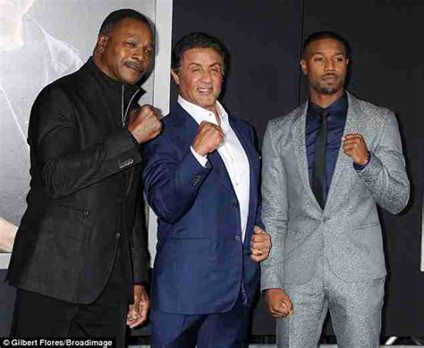 Sylvester Stallone, Carl Weathers Reunite at CREED Premiere