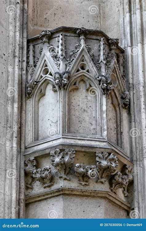 Gothic Architecture of the Basilica of Saint-Denis Stock Photo - Image ...