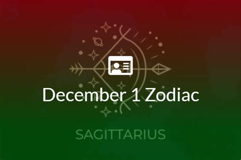 December 1 Zodiac Sign Full Horoscope And Personality - BirthDossier.com