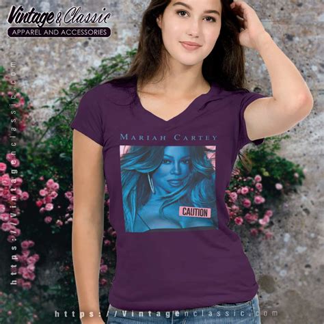 Mariah Carey Caution Album Cover Shirt - Vintagenclassic Tee