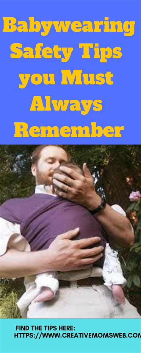 Babywearing safety tips | Baby wearing, Safety tips, Baby position