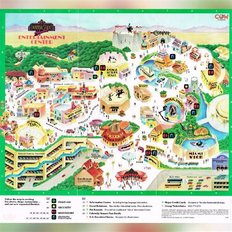 Universal Studios Hollywood - Park Map (May 1990) Places of interest: Carnival International ...