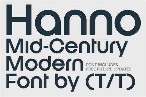 Hanno Mid Century Modern Sans Serif | Sans Serif Fonts ~ Creative Market