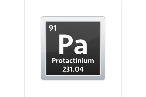 Protactinium Symbol. Chemical Element Graphic by DG-Studio · Creative Fabrica