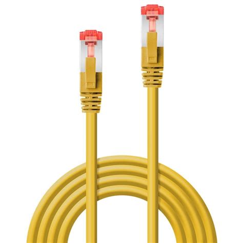 0.5m Cat.6 S/FTP Network Cable, Yellow - from LINDY UK