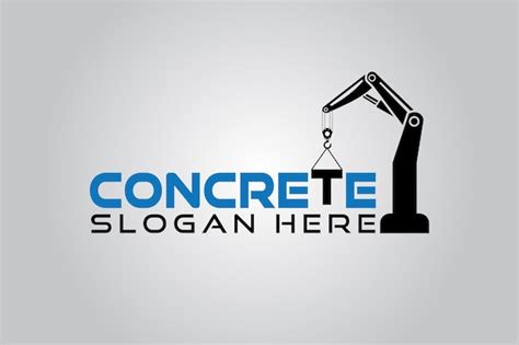 Premium Vector | Concrete construction logo design template element vector