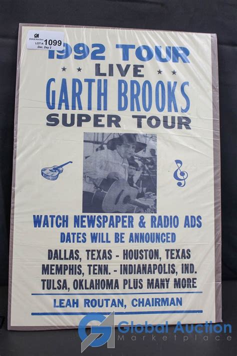 Garth Brooks Concert Poster