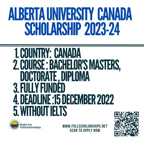 Canada Scholarship - Fully Funded University of Alberta Scholarships ...