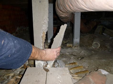 Pest & Building Inspection Frankston - Damaged Concrete Stumps - Building Inspections Melbourne ...