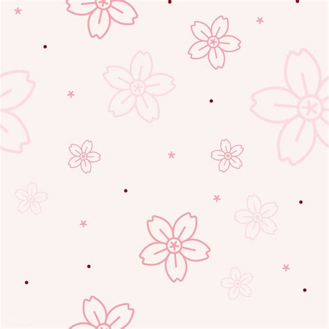 Floral pattern with a light pink background vector | free image by rawpixel.com / Aum | Pink ...