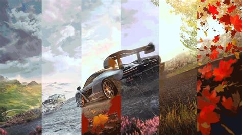 i made a forza wallpaper with all the seasons, hope u like it! : ForzaHorizon