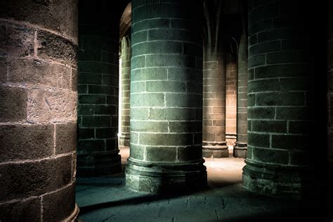 Crypt of the Massive Pillars | Mont St. Michel | Dave Wong | Flickr