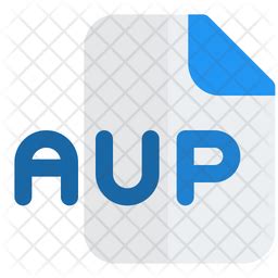 Aup File Icon - Download in Flat Style