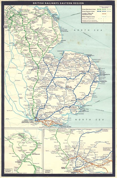 British Railways Eastern Region (1957) : r/MapPorn