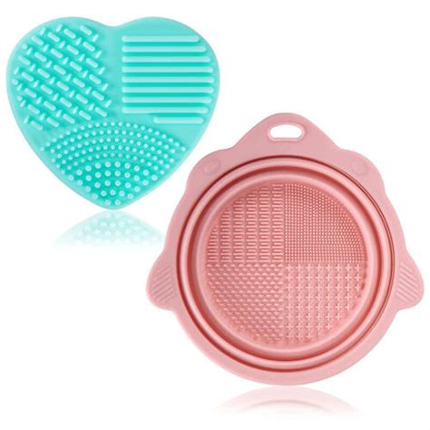 Silicone Makeup Brush Cleaner Pad Washing Scrubber Board Cleaning Mat Hand Tool | eBay