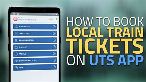 How to Book Local Train Tickets Via UTS App - YouTube