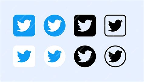 Premium Vector | Twitter X icons set Set of logos for social media ...