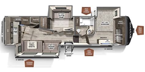 2021 Forest River Rockwood Ultra Lite (Fifth Wheel) Floorplans ...