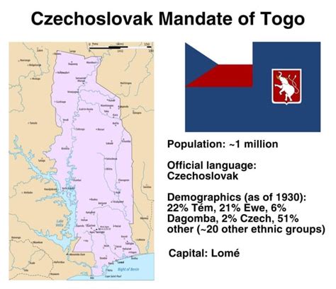 Czechoslovak Mandate of Togo (1919-1948) : r/AlternateHistory