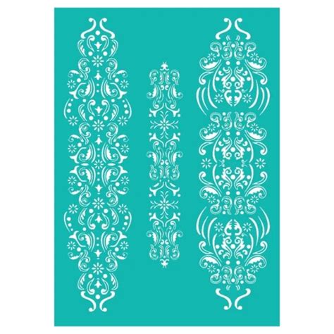 VINTAGE BORDER MESH-STENCIL Silk Screen Printing Stencils Painting on Wood-Decor $10.14 - PicClick