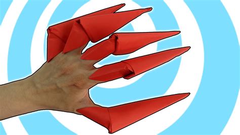 DIY Easy Paper Origami Finger Claws Instructions