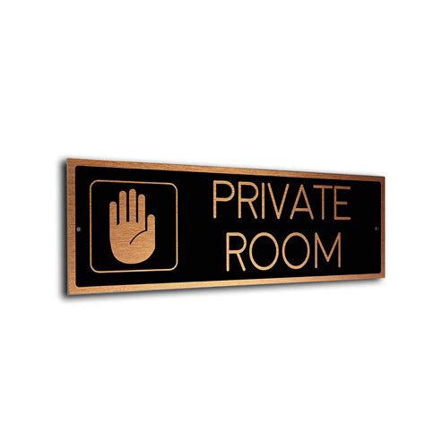 Private Room Door Sign | Private Room signs | Modern Door Plaque