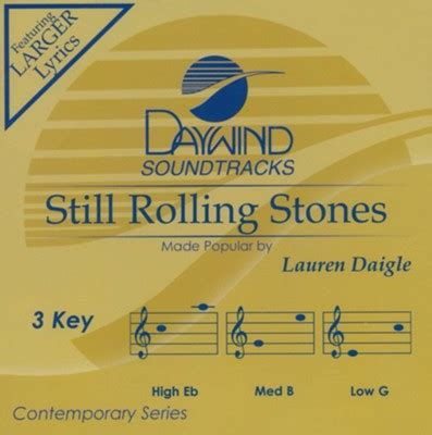 Still Rolling Stones, Accompaniment CD: Lauren Daigle - Christianbook.com