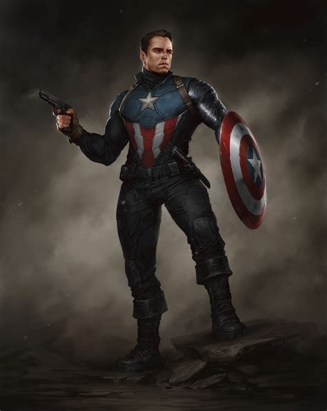 ArtStation - Bucky Barnes Captain America (Heroic suit), Ivan Dedov ...