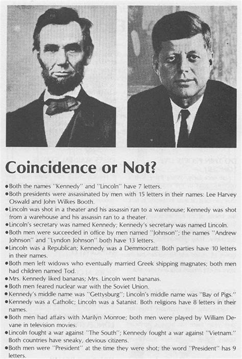 lincoln & kennedy coincidences | Middle/High School Teaching Resources | Pinterest | Funny ...