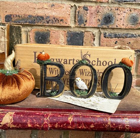 Magical Halloween Decor “Boo” Letters By Under the Ivy