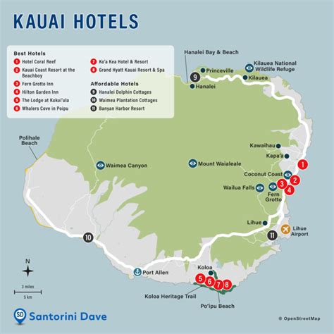 KAUAI HOTEL MAP - Best Areas, Neighborhoods, & Places to Stay