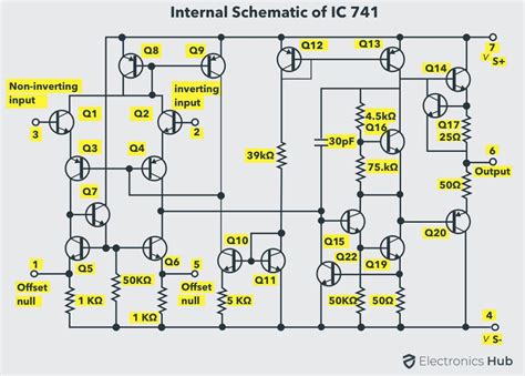 Differential amplifier using op amp 741 spec