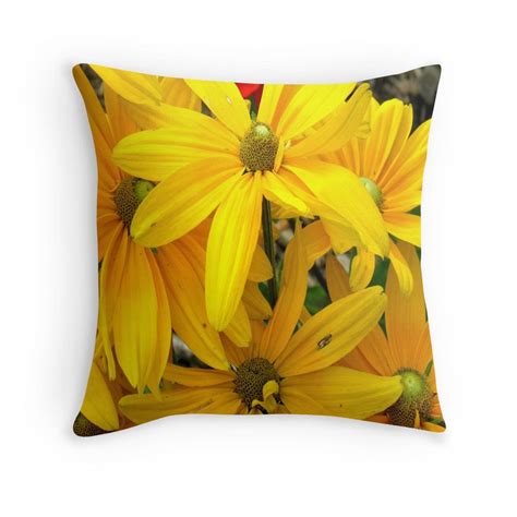 Bright Yellow Flowers by BethofArt | Yellow flowers, Throw pillows, Flowers