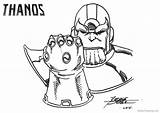 Thanos Infinity Gauntlet Coloring Pages Drawing By George Perez  Free sketch template