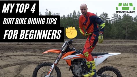 TOP 4 Dirt Bike Riding Tips For Beginners w/ Martin Varrand - YouTube