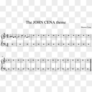 The John Cena Theme Sheet Music Composed By Shawn Cena - Sheet Music ...