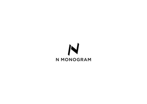 Premium Vector | N monogram logo design vector illustration