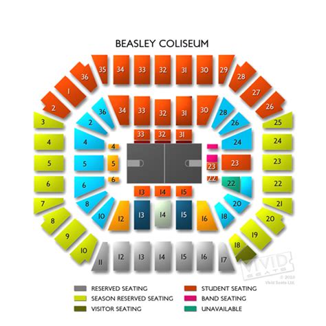 Beasley Coliseum Seating Chart | Vivid Seats