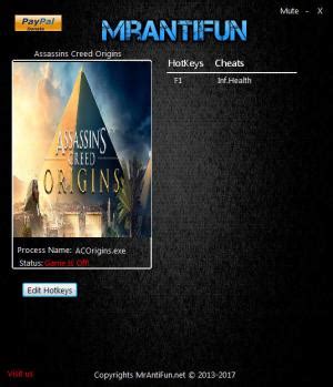 Assassin's Creed: Origins Trainer +14 v1.0 FLiNG - download pc cheat