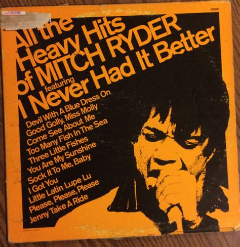 Mitch Ryder – All The Heavy Hits Of Mitch Ryder (1975, Vinyl) - Discogs