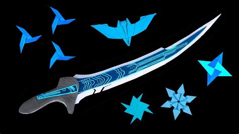 Easy Origami Ninja Star Sword Knife