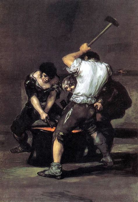 The Forge - Francisco Goya | Francisco goya, Goya paintings, Oil painting reproductions