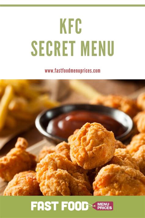 KFC Secret Menu (February 2024) | Secret menu, Fast food menu, Kfc bowls recipe