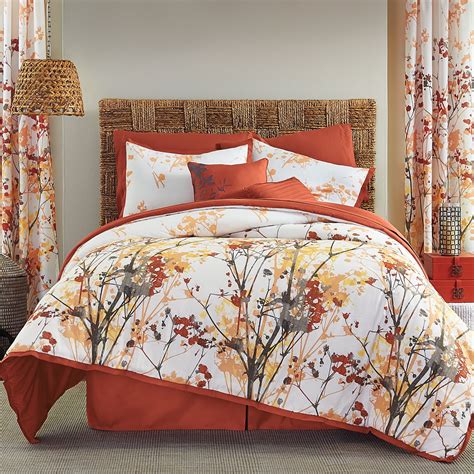 Brylanehome Funky Floral 6 Piece Comforter Set - Twin, Orange Grey - Walmart.com