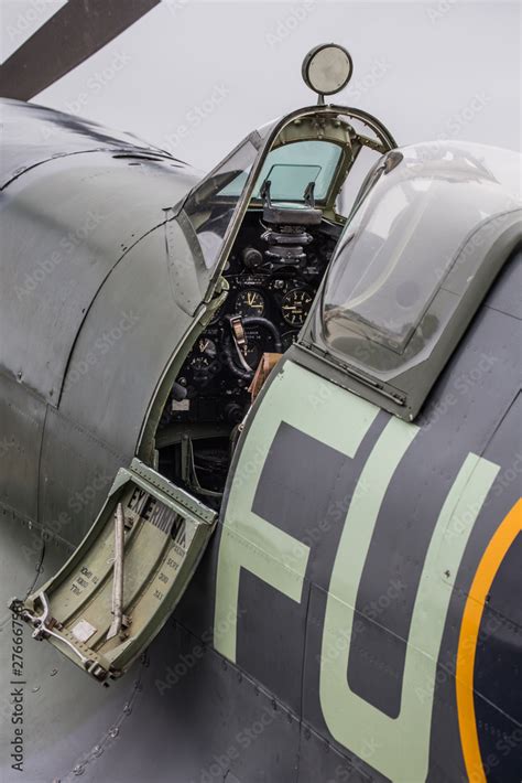 Spitfire cockpit Stock Photo | Adobe Stock