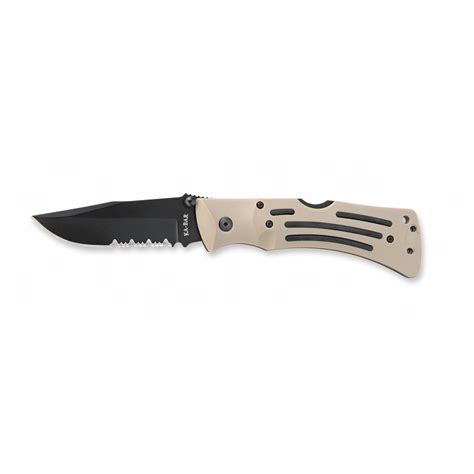 KA-BAR Desert MULE Serrated Folder Knife - 191169, Knives at Sportsman ...