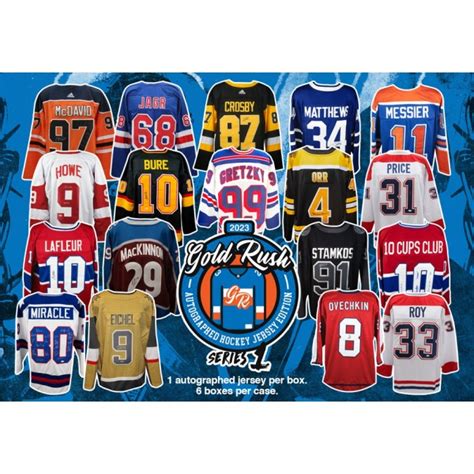 2023 Gold Rush Autographed Hockey Jersey Series 1 Box | Steel City ...