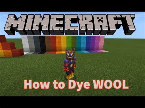 Minecraft: How to Dye Wool - YouTube
